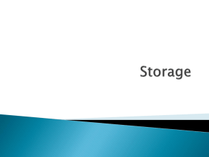 Storage 101 - tikiwikiwoki