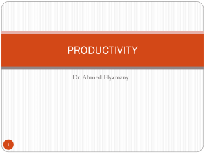Productivity