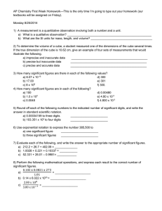 First Week's HW (answers will be posted later)