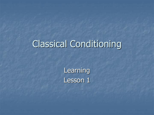Classical Conditioning