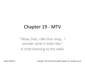 MTV and the Music Video Revolution: A Presentation