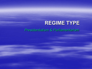 Parliamentarism vs. Presidentialism