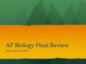 AP Biology Final Review