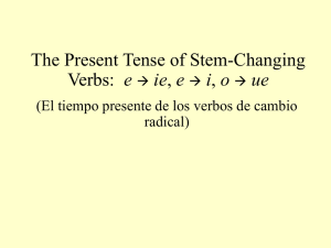 Stem-changing verbs