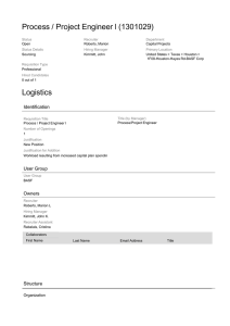 Project Engineer l (1301029) Houston, Tx - NCE Print