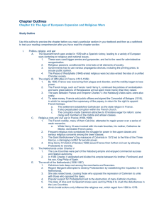 Chapter Outlines Chapter 15: The Age of European Expansion and