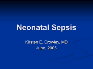 Neonatal Sepsis