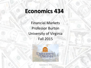 Economics 434 Financial Markets - SHANTI Pages