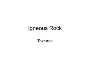 Igneous Rock Textures