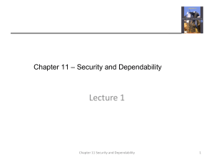 Security and Dependability
