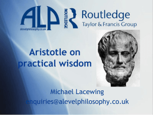 Aristotle on practical wisdom