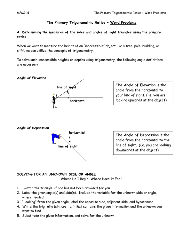 the-primary-trigonometric-ratios-word-problems