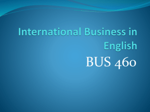 International Business in English