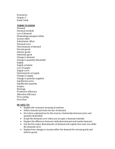 Chapter 3 econ study guide
