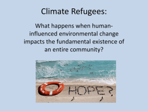 Climate Refugees - University of Colorado Boulder