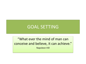 goal setting - MDC Faculty Home Pages