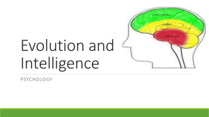 Evolution and Intelligence