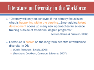 (AOTA) Diversity in the Workforce