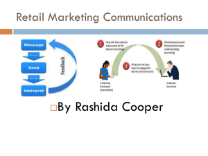 Introduction Retail Communication Mix