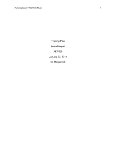 Instructional Module/Training Plan Template