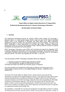 Project Officer for Digital Content (fixed term to 31 August