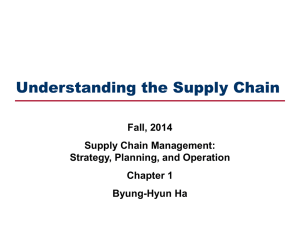 Supply Chain Management: Strategy, Planning, & Operation