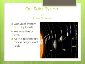 Our Solar System by Katie Moreno
