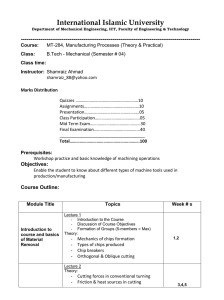 Class time - B Tech Mechanical Engineering