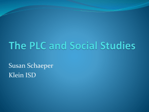 PLC in Social Studies: A Collaborative Learning Approach