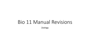 Bio 11 Manual Revisions