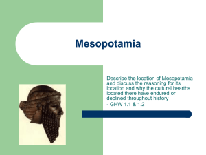 Chapter 2 Mesopotamia