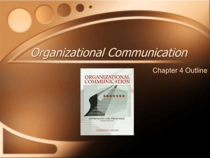 Organizational Communication