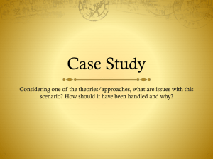 Organizational Theory * Part 2 Systems Theory