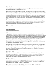 Patient Profile: Weakness & Breathing Difficulty Case