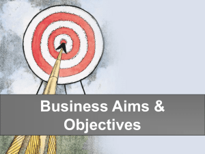 Business aims - Cambridge College Secondary Humanities