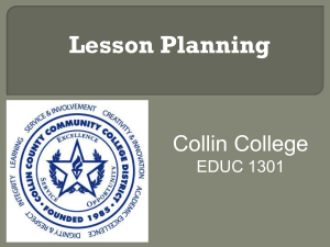 Lesson Planning