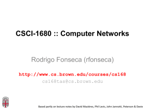 CSCI-1680 :: Computer Networks
