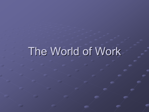 The World of Work