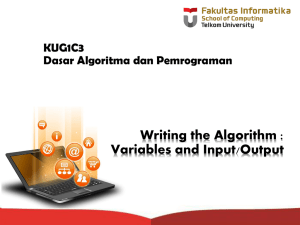 02 - Variable and Input Output