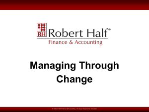 The Four Stages of Change