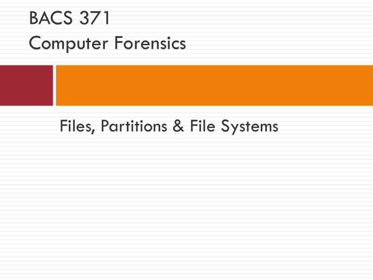 Partition Boot Record