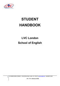 Student handbook - LVC London School of English