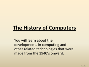 History of computers