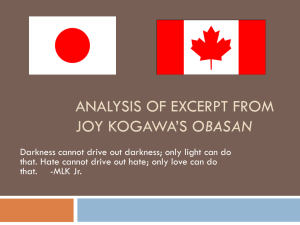 Obasan Analysis: Themes of Tolerance & Strength