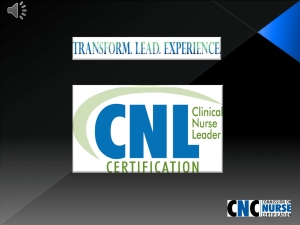 CNL Certification Program PowerPoint Presentation