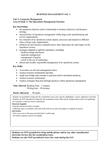 Business Management SAC: Operations & Yakult Case Study