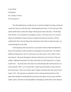 "The Rocking-Horse Winner" Analysis Essay