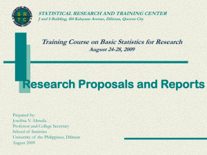 1-Research Proposals and Report - basicstat-srtc