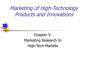 Marketing of High-Technology Products and Innovations Jakki J. Mohr