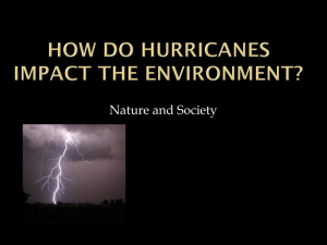 How do hurricanes impact the environment? - i21intel